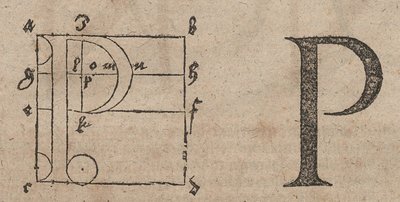 Construction of Letters by Albrecht Dürer